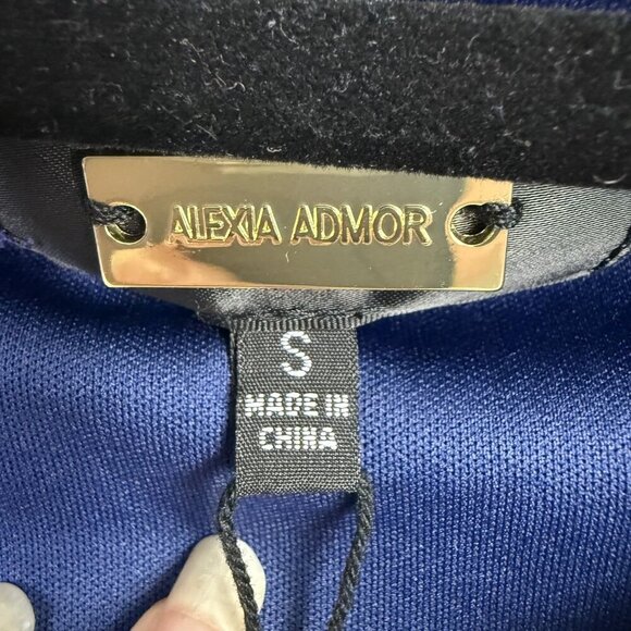 Alexia Admor Dress Small Lace Off Shoulder Cocktail Midi Sheath Party Wedding - Picture 5 of 11